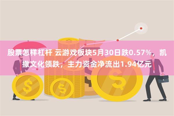 股票怎样杠杆 云游戏板块5月30日跌0.57%，凯撒文化领跌，主力资金净流出1.94亿元