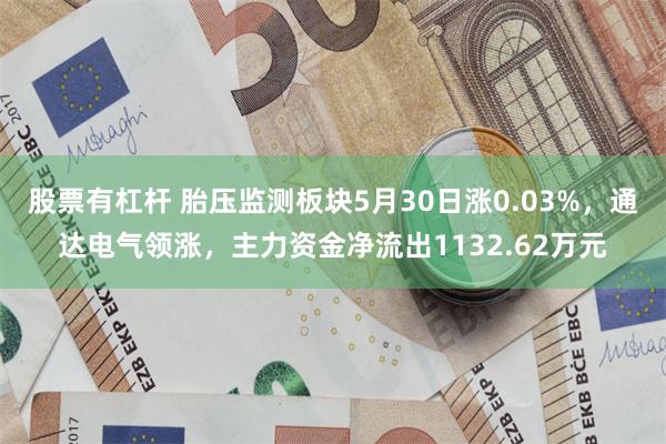 股票有杠杆 胎压监测板块5月30日涨0.03%，通达电气领涨，主力资金净流出1132.62万元