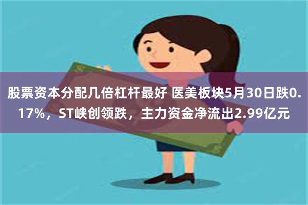 股票资本分配几倍杠杆最好 医美板块5月30日跌0.17%，ST峡创领跌，主力资金净流出2.99亿元