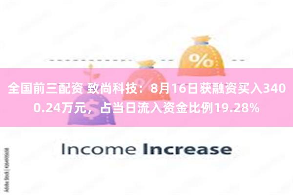 全国前三配资 致尚科技：8月16日获融资买入3400.24万元，占当日流入资金比例19.28%